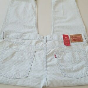 NWT Levi's Stripes Denim Boyfriend Jeans